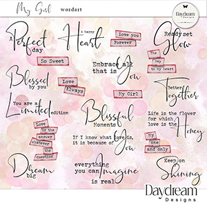 My Girl WordArt by Daydream Designs