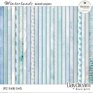 Winterlands Mixed Papers by Daydream Dsigns 