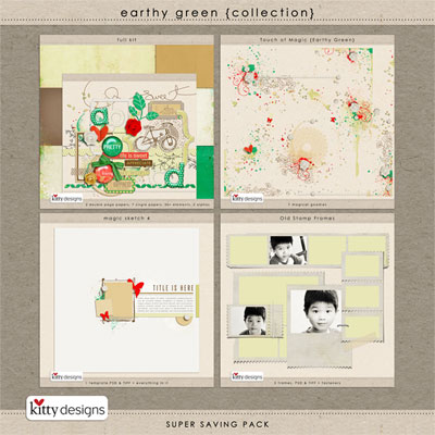 Earthy Green Collection by Kitty Designs