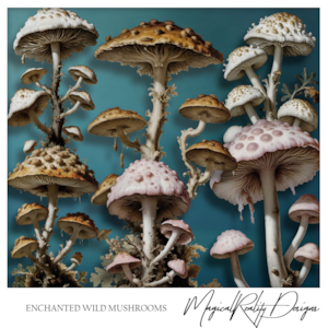 Enchanted Wild Mushrooms CU by MagicalReality Designs  Enchanted Wild Mushrooms CU by MagicalReality Designs