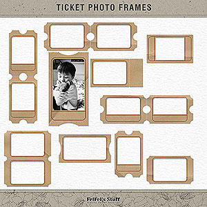 Ticket Photo Frames by FeiFei Stuff