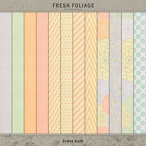 Fresh Foliage Paper Pack by FeiFei Stuff