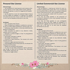 Limited Commercial Use License | FeiFei Stuff