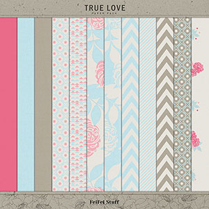 True Love Paper Pack by FeiFei Stuff