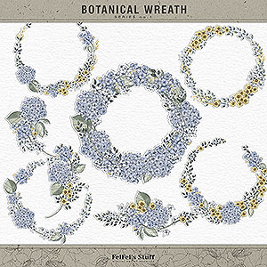 Botanical Wreath No.1 by FeiFei Stuff
