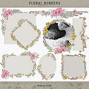 Floral Borders No.2 by FeiFei Stuff