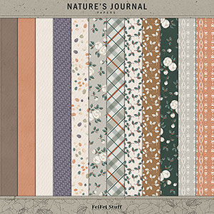Nature's Journal Paper Pack by FeiFei Stuff