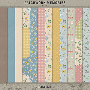 Patchwork Memories Paper Pack by FeiFei Stuff