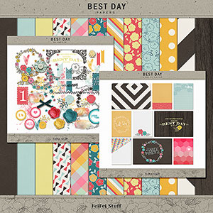 Best Day Digital Scrapbook Kit by FeiFei Stuff
