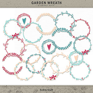 Garden Wreath by FeiFei Stuff