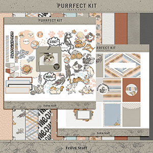 Purrfect Kit Digital Scrapbook Kit by FeiFei Stuff