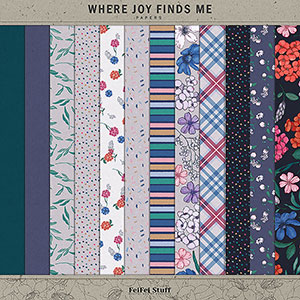 Where Joy Finds Me Paper Pack by FeiFei Stuff