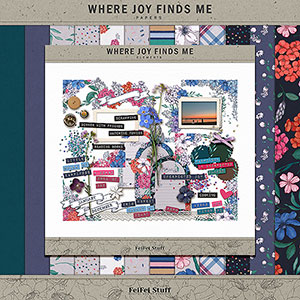 Where Joy Finds Me Digital Scrapbook Kit by FeiFei Stuff