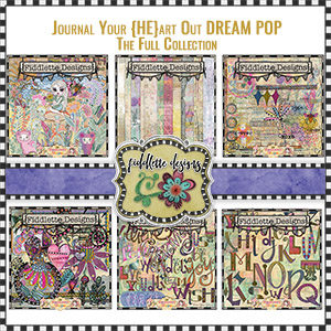 Journal Your {he}ART Out Dream Pop Collection by Fiddlette Designs