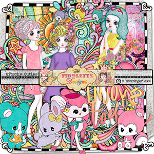 Kitschy Cuties by Fiddlette Designs