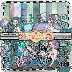 Mermaid Tales by Fiddlette Designs