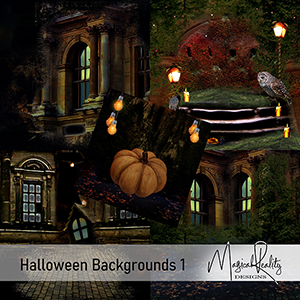 Halloween Backgrounds 1 CU by MagicalReality Designs