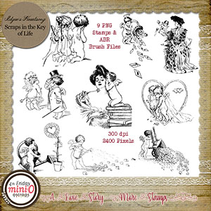 A Love Story - Stamps - Set 2 by Idgie's Heartsong