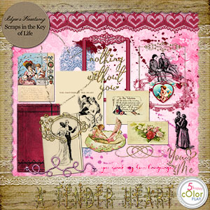 A Tender Heart - MINI O SCRAPKIT by Idgie's Heartsong