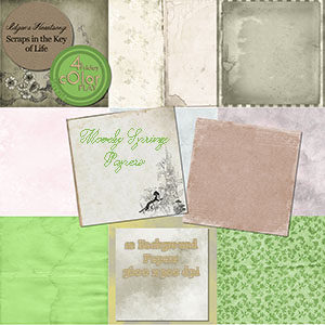 MOODY SPRING PAPERS - February Color Play by Idgie's Heartsong