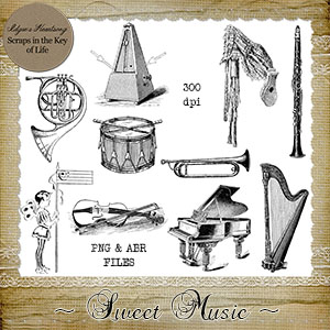 Sweet Music - Set 1 by Idgie's Heartsong
