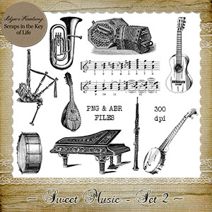 Sweet Music - Set 2 by Idgie's Heartsong