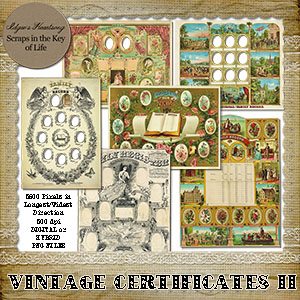 Vintage FAMILY CERTIFICATES II by Idgie's Heartsong