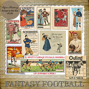 FANTASY FOOTBALL - 11 Beautiful Pieces of Vintage Football Ephemera by Idgie's Heartsong