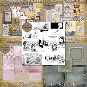 HERSTORY - A Scrapkit Dedicated to the Women That Paved Our Way by Idgie's Heartsong