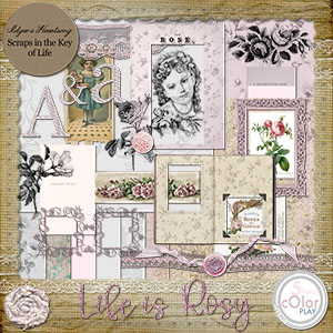 Life is Rosy - A Color Play Mini Kit by Idgie's Heartsong