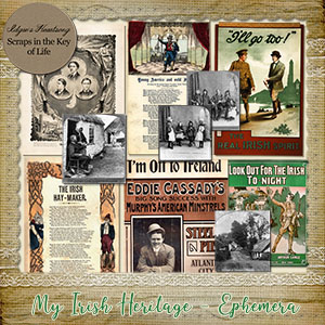 My Irish Heritage - More Ephemera by Idgie's Heartsong