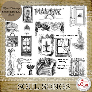 Soul Songs Stamps and Brushes by Idgie's Heartsong