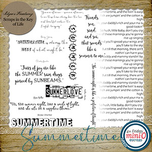 Summertime Word Art by Idgie's Heartsong