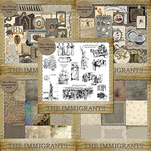 The Immigrants - A Heritage Scrapkit Collection by Idgie's Heartsong