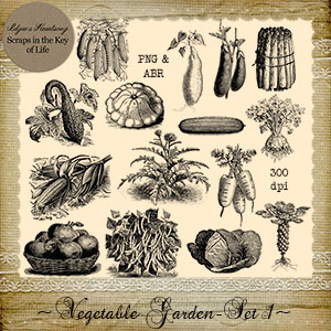 Vegetable Garden - Set 1 by Idgie's Heartsong