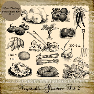 Vegetable Garden - Set 2 by Idgie's Heartsong