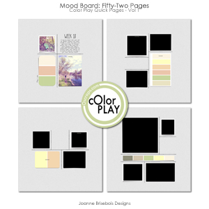Mood Board Fifty-Two Pages Color Play Quick Pages - Vol 1