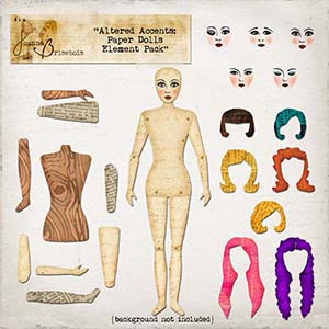 Altered Accents: Paper Dolls Element Pack