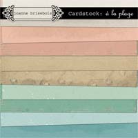 Cardstock: à la plage Paper Pack