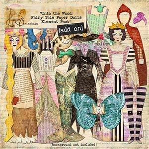 Into the Wood: Fairy Tale Paper Dolls Element Pack