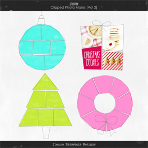 Joie Clipped Photo Masks Vol 2 Element Pack