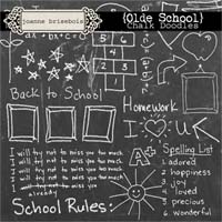 Olde School: Chalk Doodles Element Pack