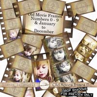 Old Movies Frames Etc Element Pack