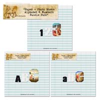 Paper + Photo Masks Alphabet & Numbers Bundle Pack