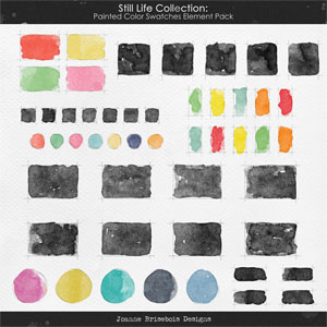 Still Life Collection: Paint Swatch Element Pack