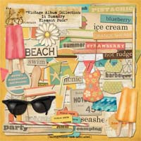Vintage Album Collection: In Summery Element Pack