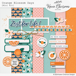 Orange Blossom Days Mini Kit by Karen Chrisman