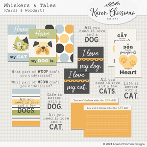 Whiskers and Tales Journal Cards by Karen Chrisman