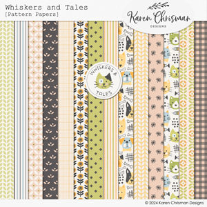 Whiskers and Tales Pattern Papers by Karen Chrisman