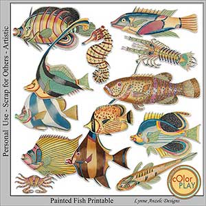 Painted Fish Printables